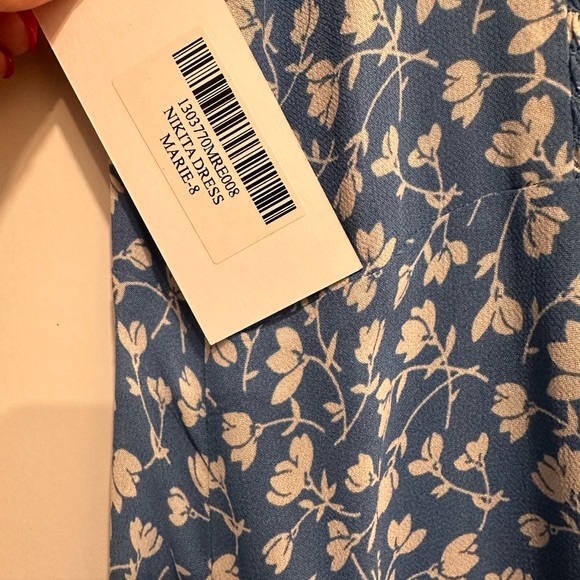 Reformation Blue Nikita Dress-Size 8 - Picture 4 of 4